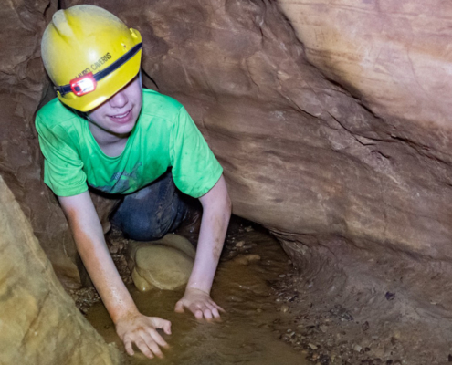 Laurel Caverns Adventure Caving Detail