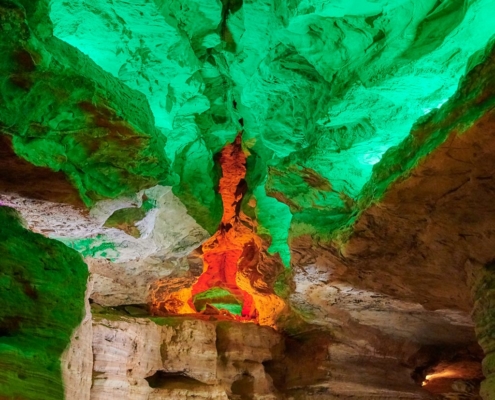 Laurel Caverns Colorful Ceiling Detail 2