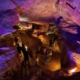 Laurel Caverns with people on a Lighted Cave Tour