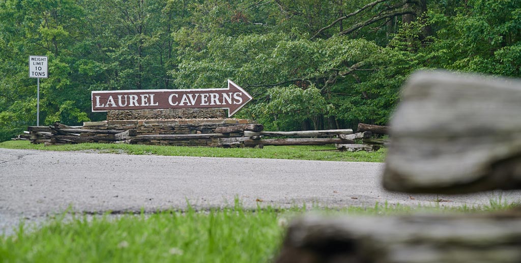 Laurel Caverns Road Sign