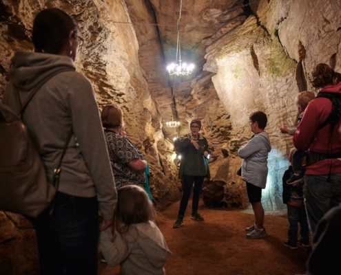 Laurel Caverns Tour Guide Giving Traditional Tour