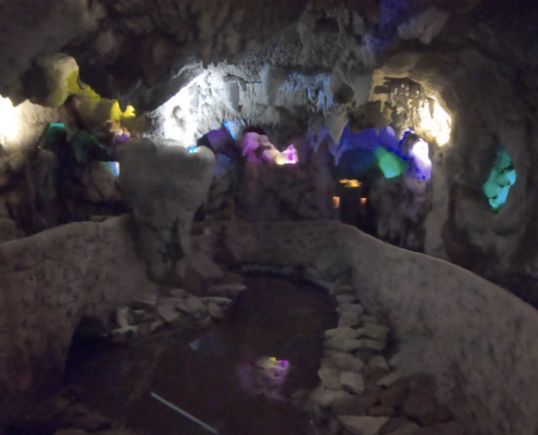 Man made cave at Laurel Caverns